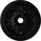 Ekena Millwork Bordeaux Deluxe Ceiling Medallion (Fits Canopies up to 4"), 23 5/8"OD x 3"ID x 2"P, Jet Black CM23BOBLF - alternate 1